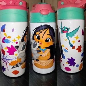 Colorful Disney Pocahontas Character Water Bottle